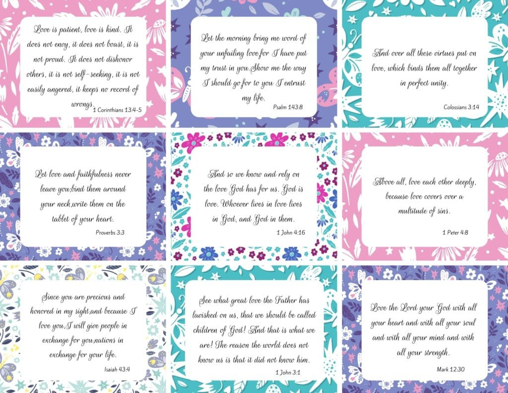 100 Amazing (And Free) Printable Scripture Cards - with Free Printable Bible Verse Cards