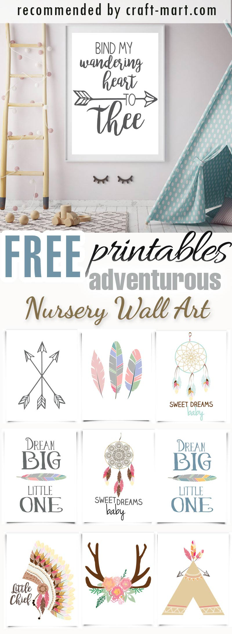 100+ Best Free Nursery Printables And Wall Art - Craft-Mart regarding Free Nursery Printables