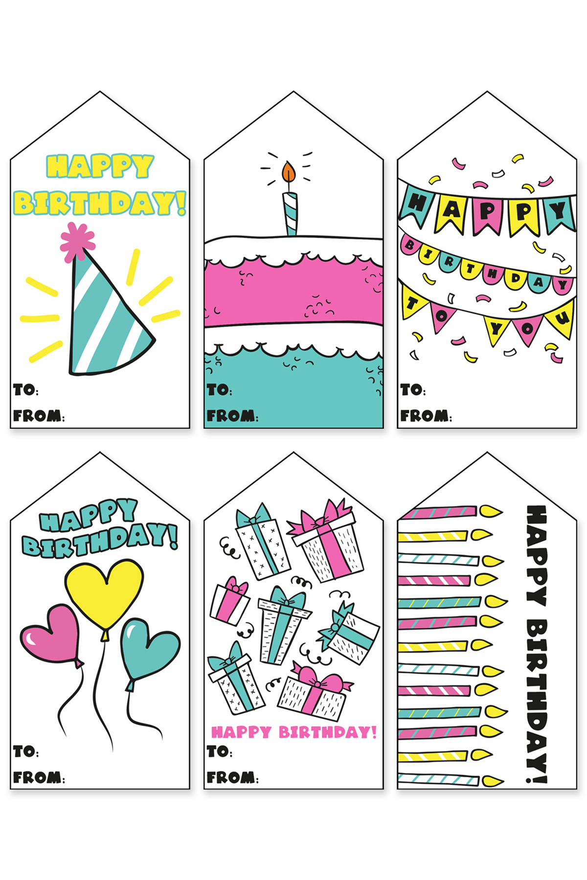 102 Free Printable Birthday Tags All In One Download in Free Printable Birthday Scrolls