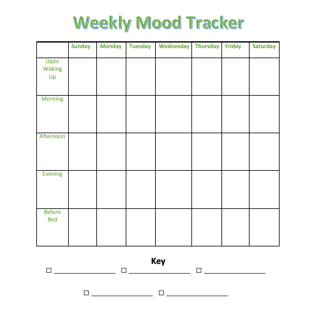 15 Mood Tracker Printables To Aid In Self-Awareness in Free Mood Tracker Printable