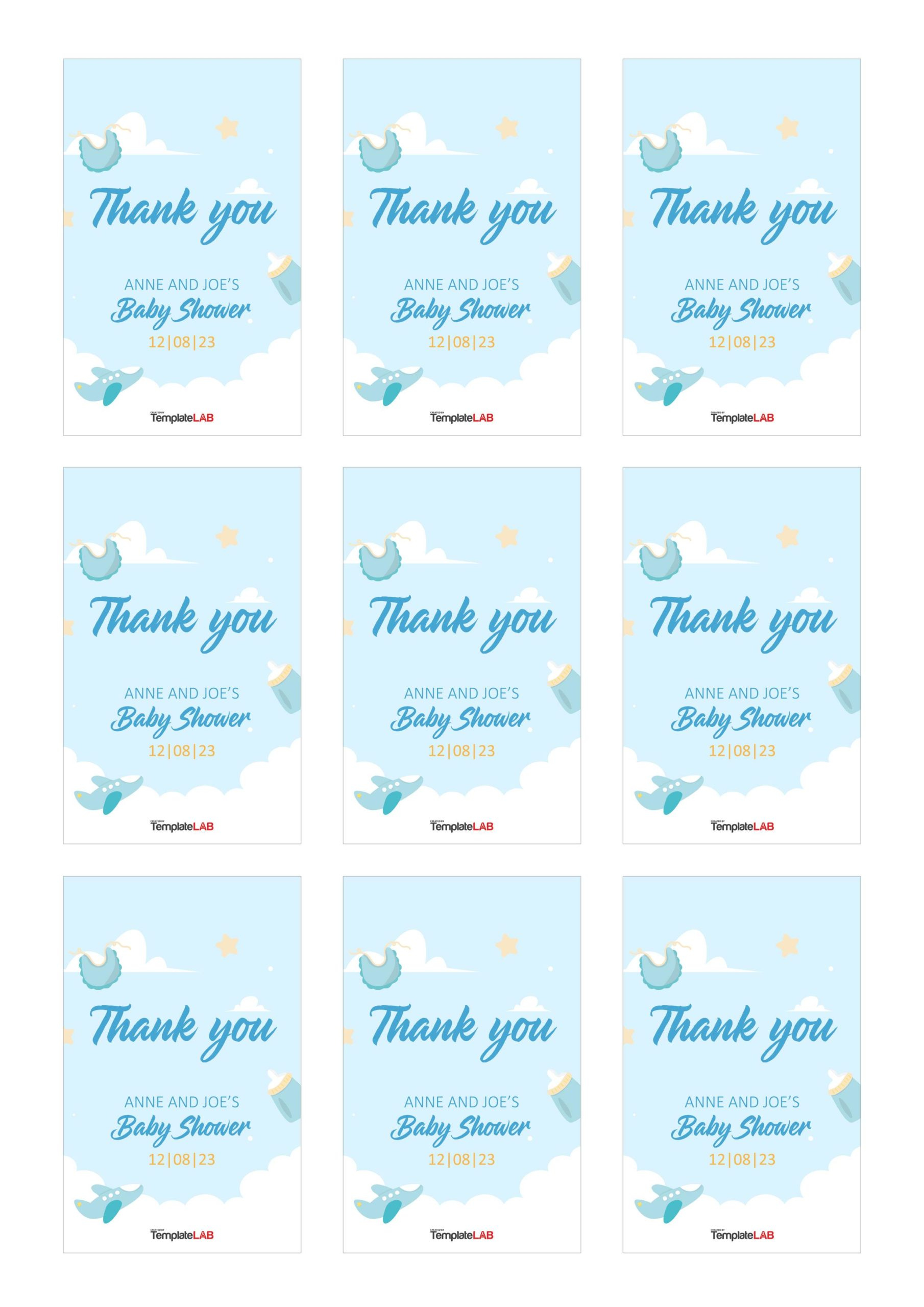 19 Free Editable Gift Tag Templates [Word, Pptx, Psd] intended for Free Printable Baby Shower Favor Tags Template