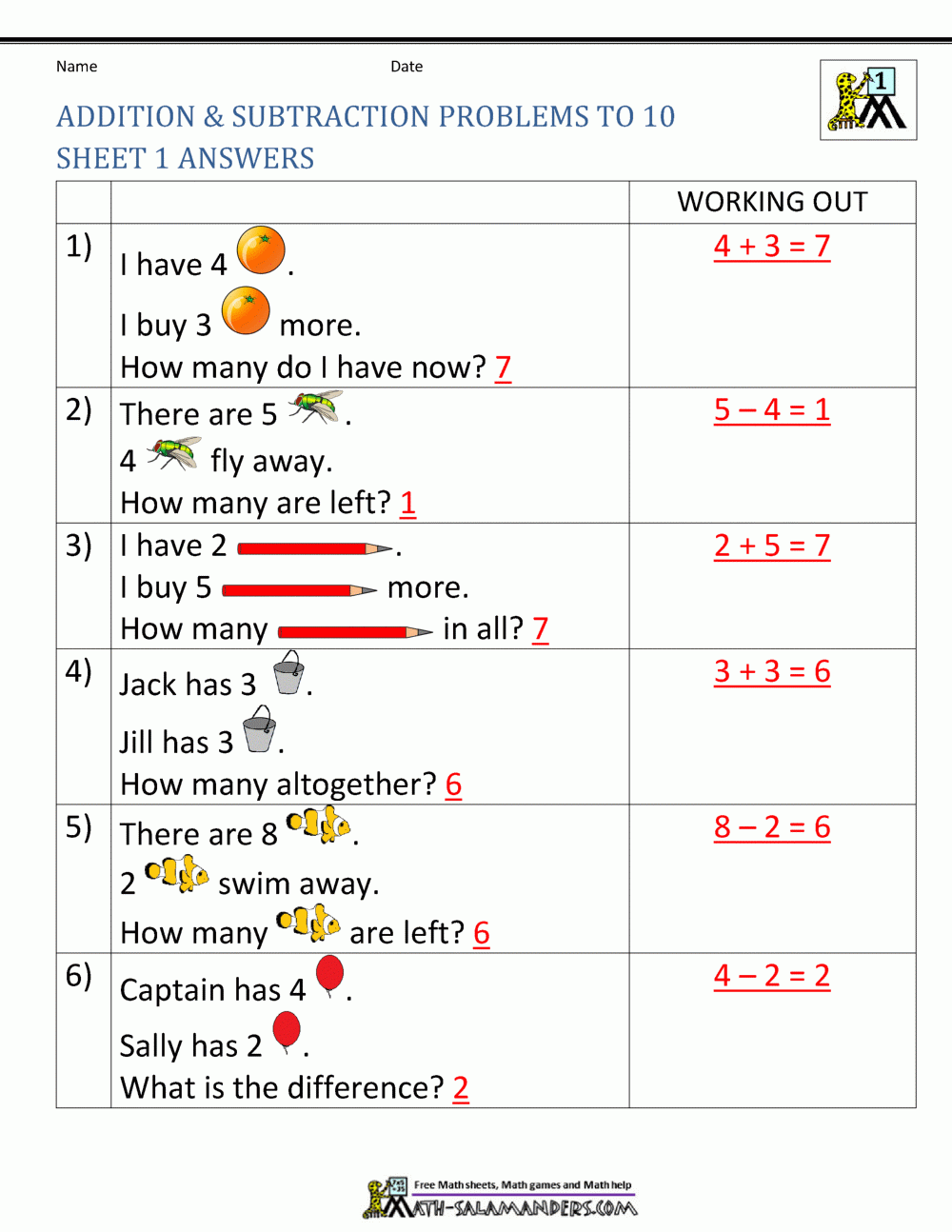 1St Grade Addition And Subtraction Word Problems within Free Printable 1st Grade Math Word Problems