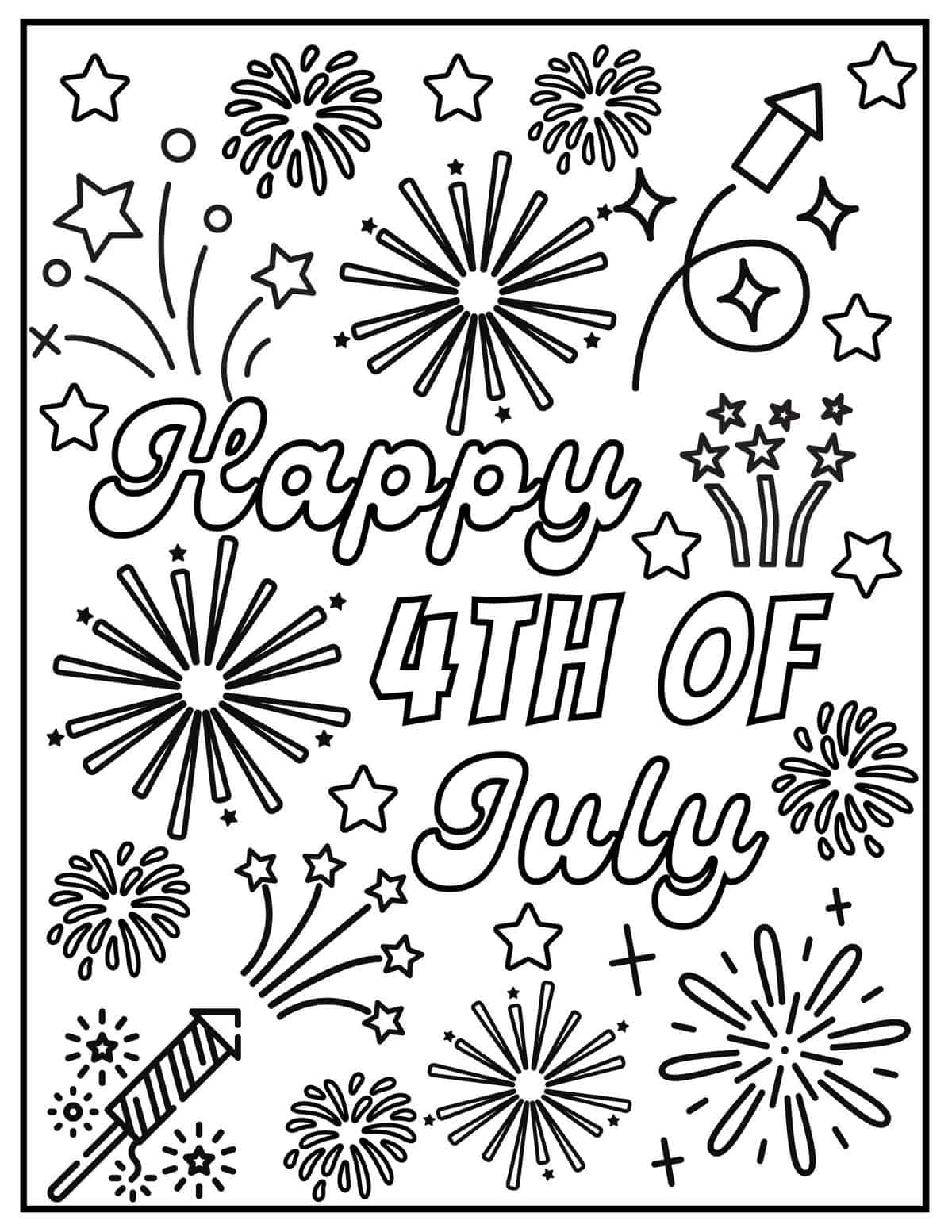 20 Free 4Th Of July Coloring Pages - Prudent Penny Pincher with Free Printable 4th of July Coloring Pages