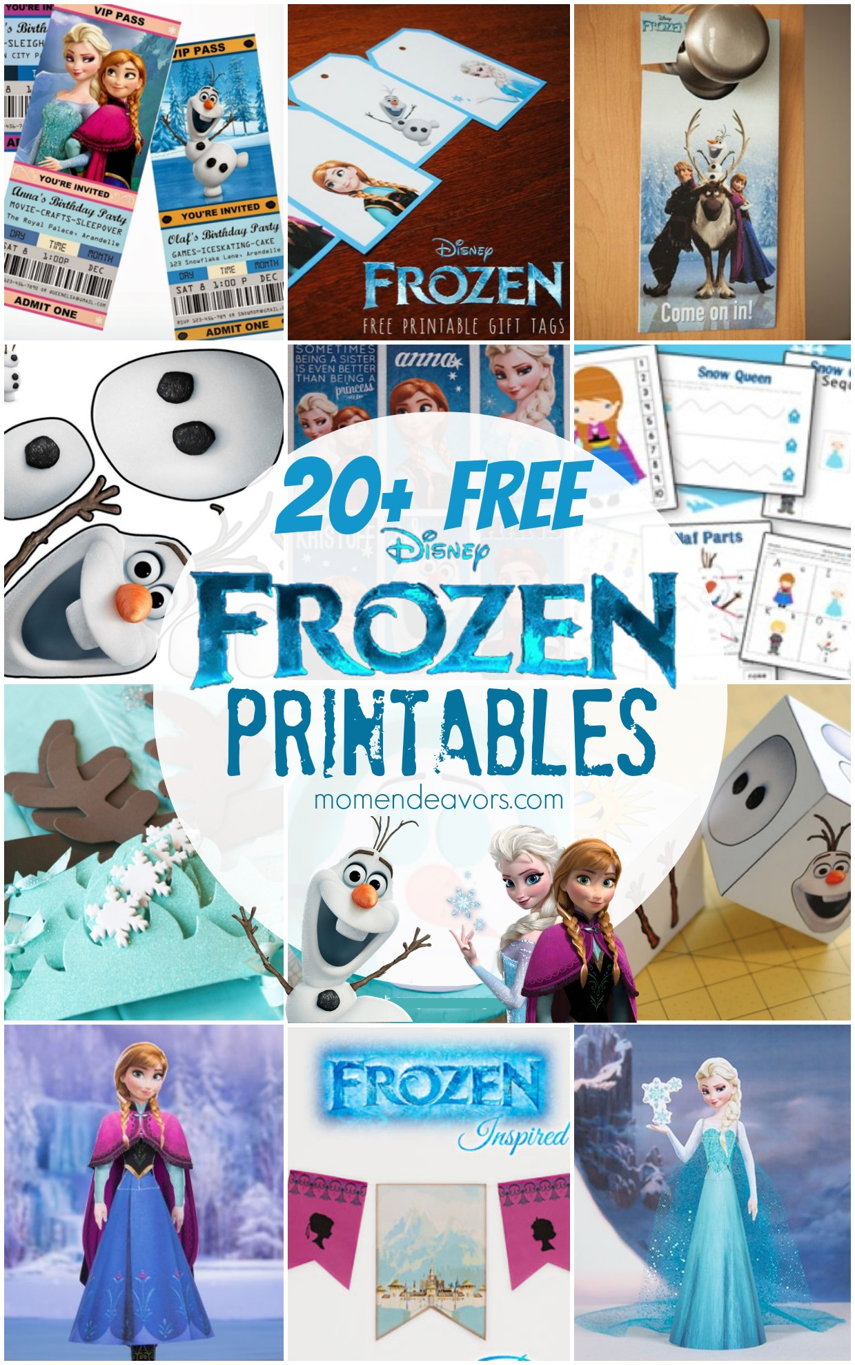 20+ Free Disney Frozen Printables {Activity Sheets &amp;amp; Party Decor within Free Frozen Printables