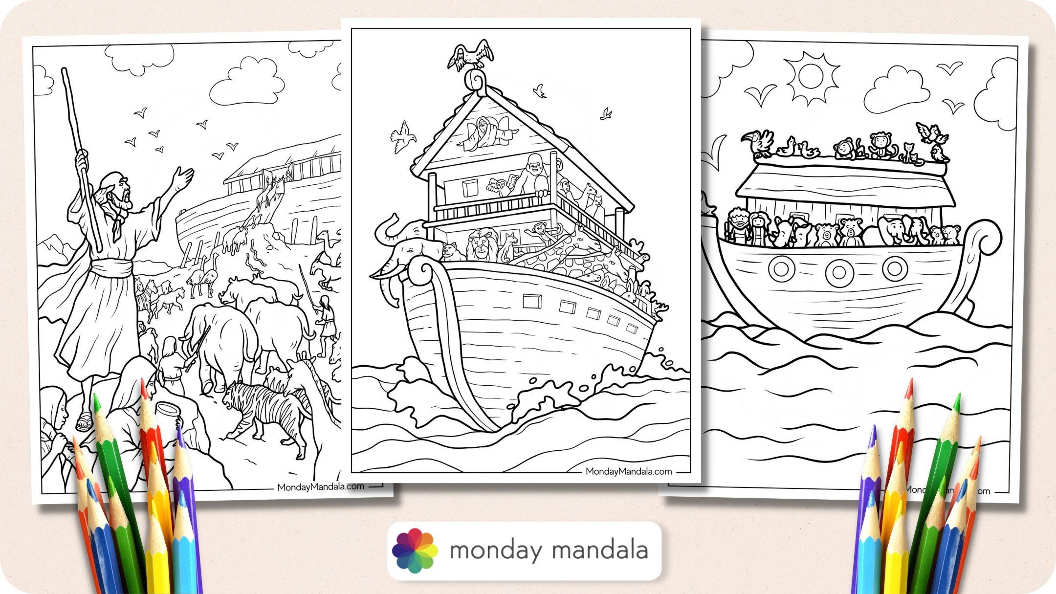 20 Noah&amp;#039;S Ark Coloring Pages (Free Pdf Printables) with regard to Free Noah&amp;amp;#039;s Ark Printables