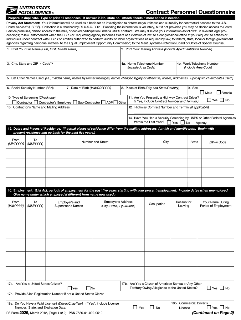 2012-2024 Form Usps Ps 2025 Fill Online, Printable, Fillable with Free Printable 1096 Form 2025