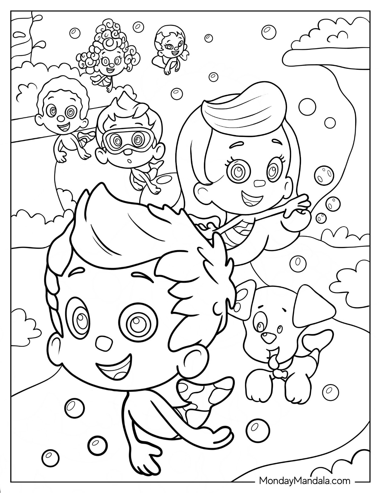 22 Bubble Guppies Coloring Pages (Free Pdf Printables) in Bubble Guppies Free Printables