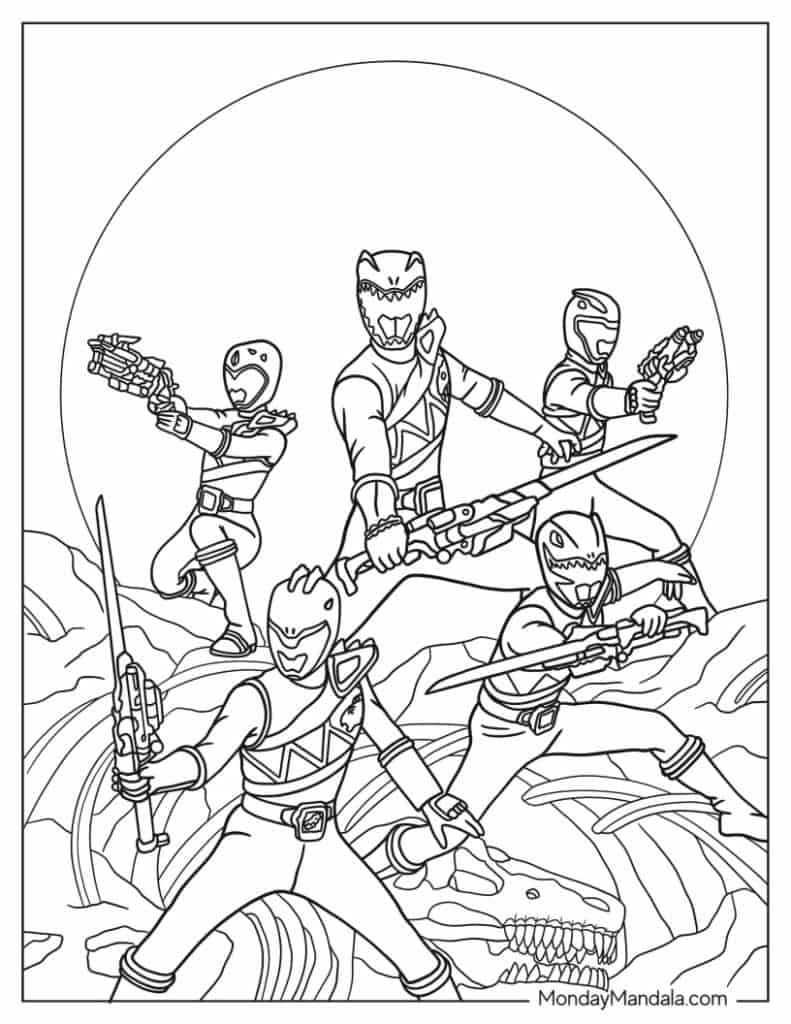 22 Power Rangers Coloring Pages (Free Pdf Printables) with regard to Free Power Ranger Printables