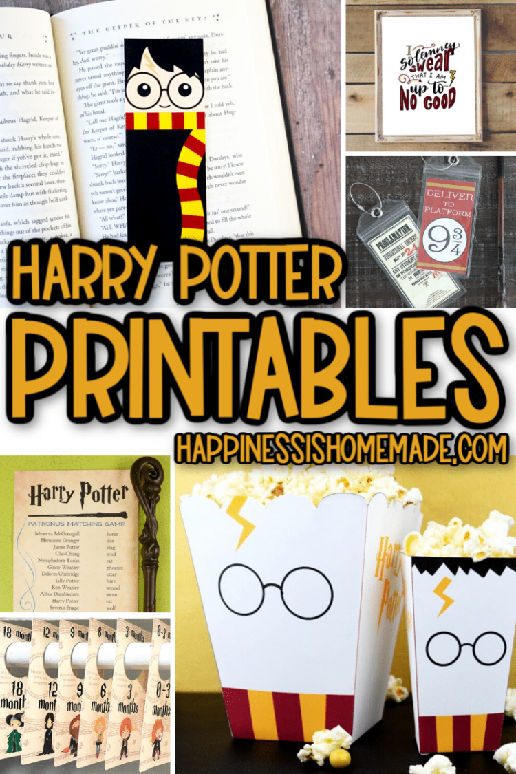 25+ Free Harry Potter Printables - Happiness Is Homemade in Free Harry Potter Printables