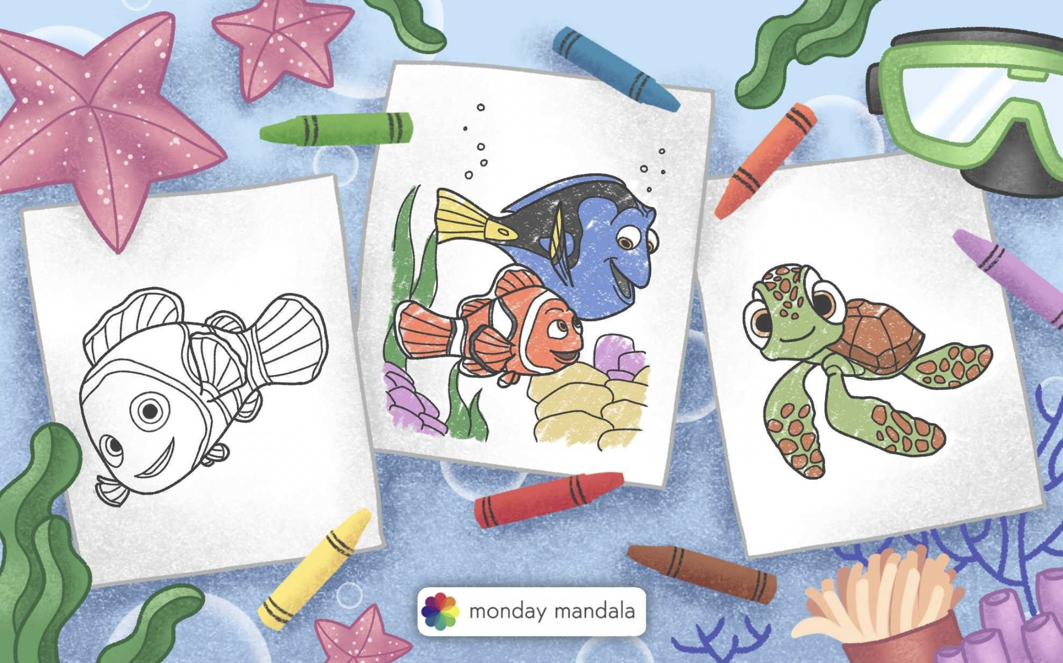 28 Finding Nemo Coloring Pages (Free Pdf Printables) for Free Nemo Printables