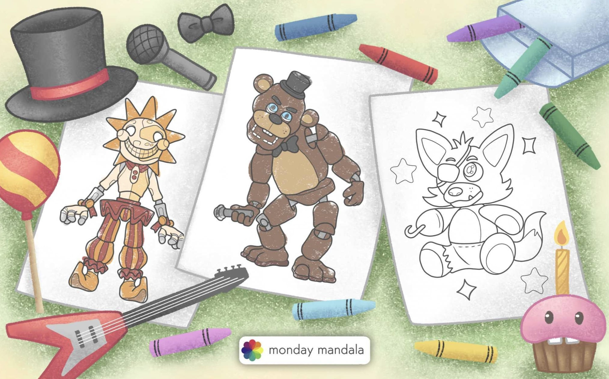 28 Five Nights At Freddie&amp;#039;S Coloring Pages (Free Pdf Printables) in Five Nights At Freddy&amp;amp;#039;s Free Printables