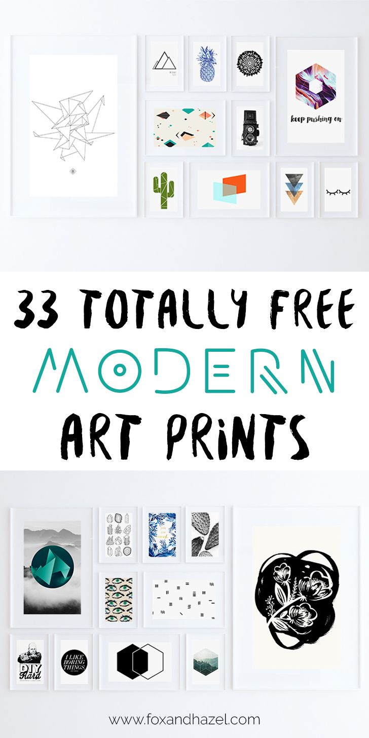 33 Free Modern Art Prints For Your Home Decor with Free Printable Artwork For Home