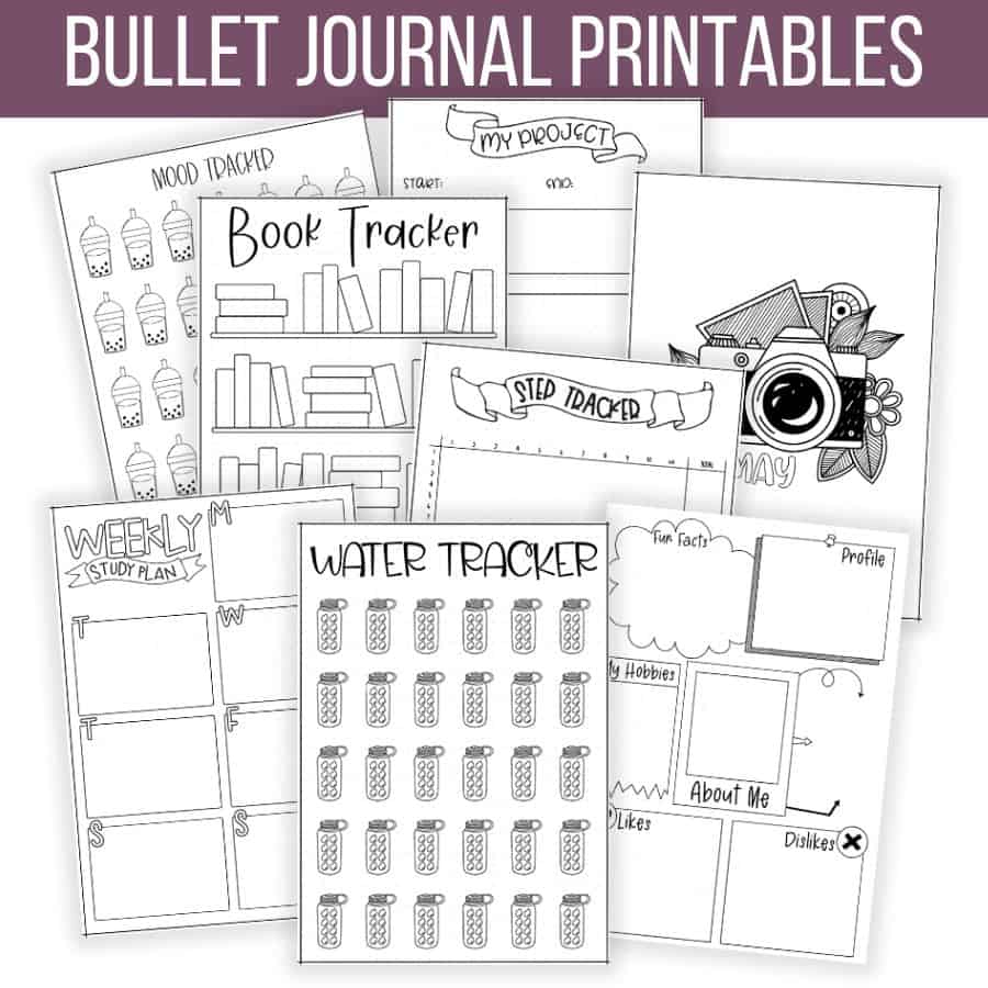 50+ Free Bullet Journal Printables | Masha Plans inside Free Bullet Journal Printables