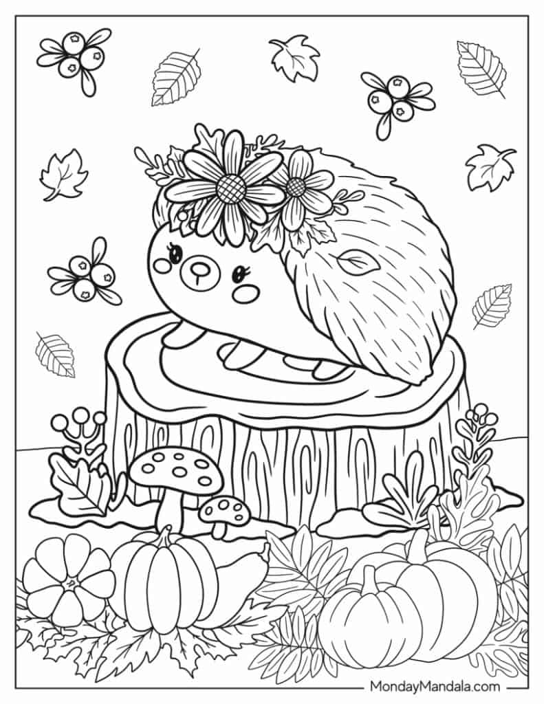 68 Autumn &amp;amp; Fall Coloring Pages (Free Pdf Printables) regarding Free Printable Autumn Coloring Sheets