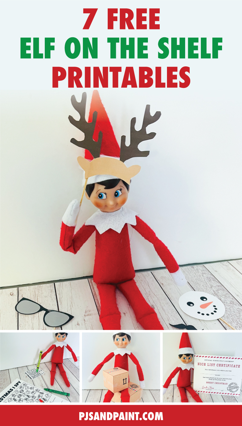 7 Days Of Free Printable Elf Props - Pjs And Paint for Free Elf Printables