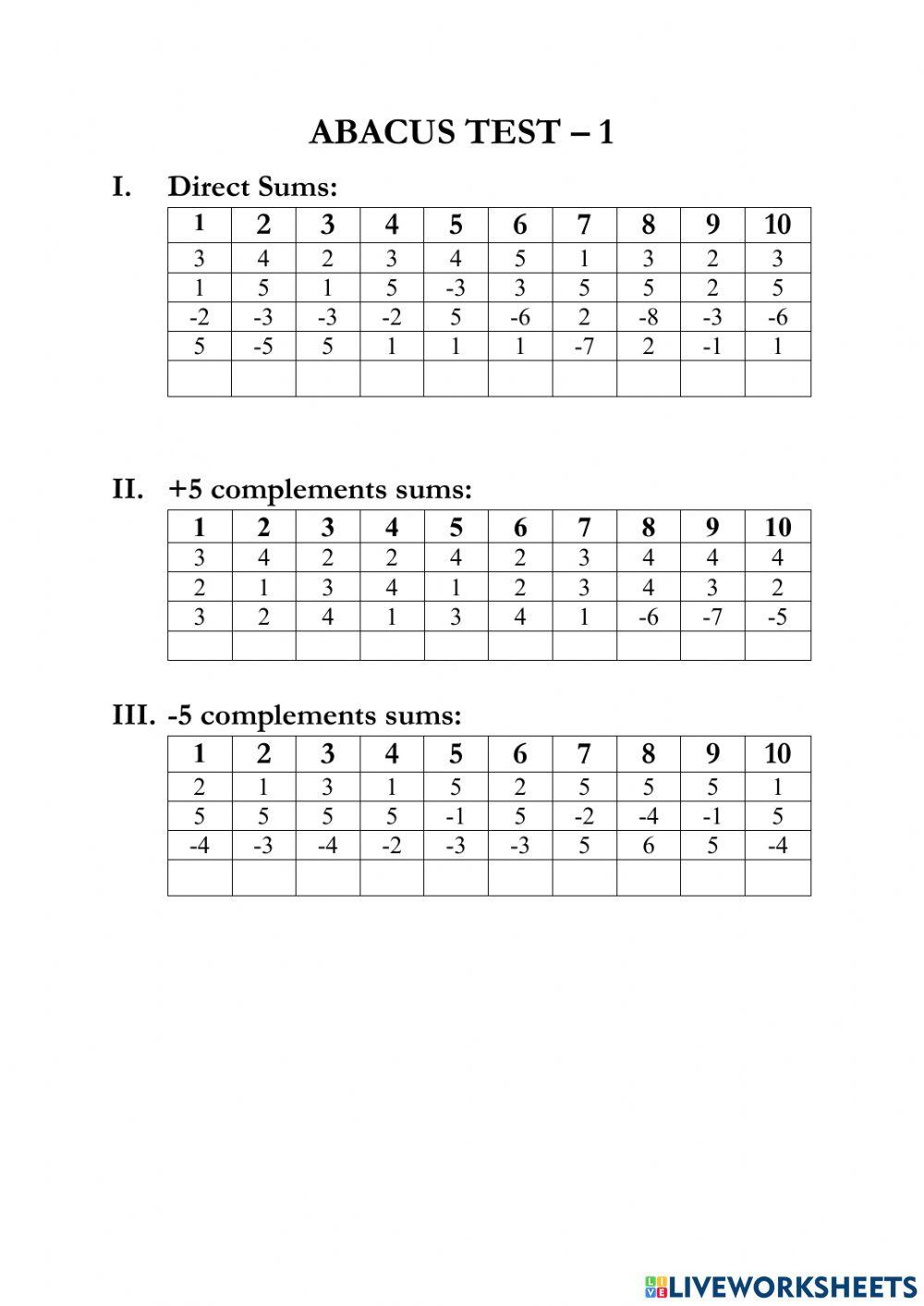 Abacus Worksheets Pdf Sale Online | Www.abhabio regarding Free Printable Abacus Worksheets