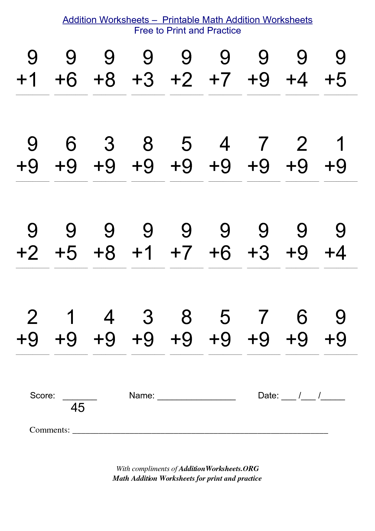 Addition Worksheets For 2Nd Grade inside Free Math Printables For 2Nd Grade