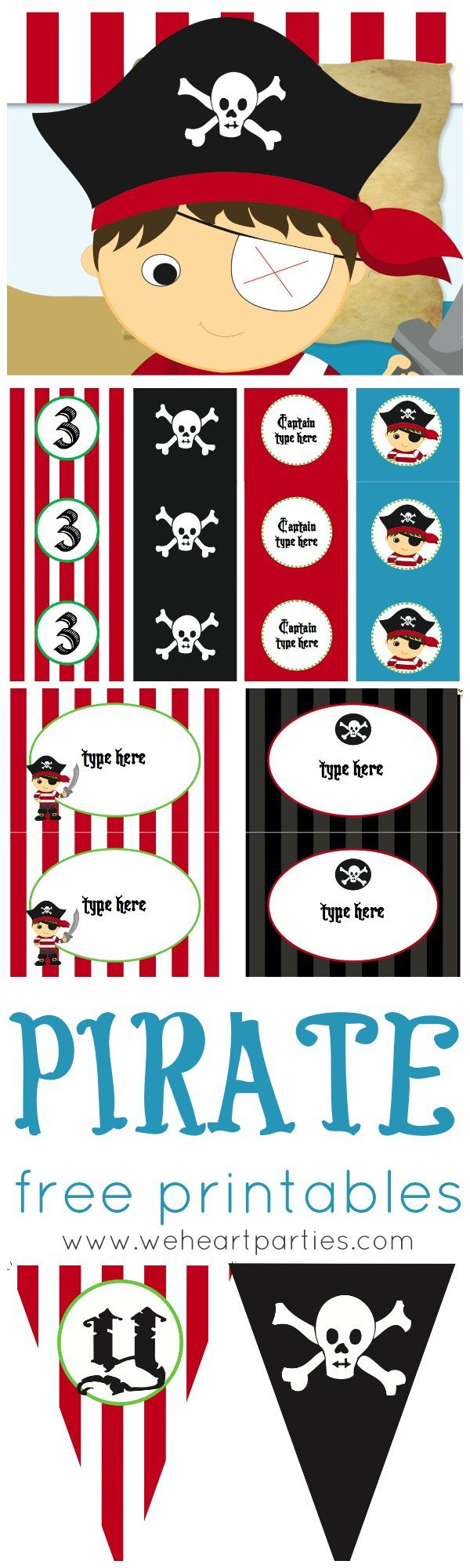 Ahoy Matey! Printable Pirate Party Decorations For Your Little throughout Free Pirate Birthday Party Printables