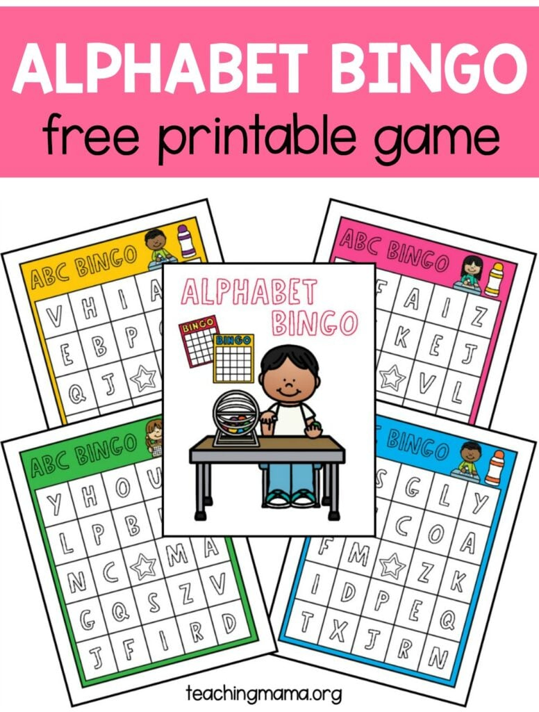 Alphabet Bingo Game - Teaching Mama within Free Printable Alphabet Bingo Cards