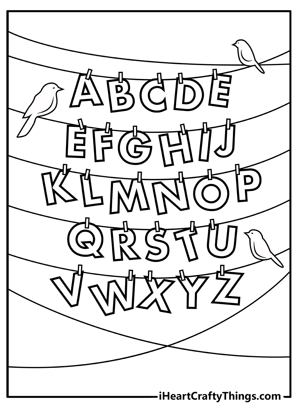 Alphabet Coloring Pages (100% Free Printables) with regard to Free Alphabet Coloring Printables