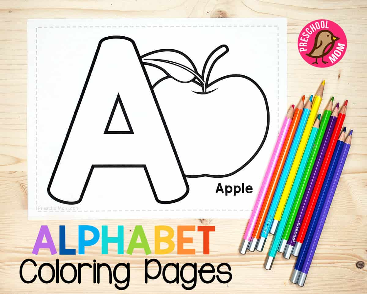 Alphabet Coloring Pages - Preschool Mom within Free Printable Alphabet Letters Coloring Pages