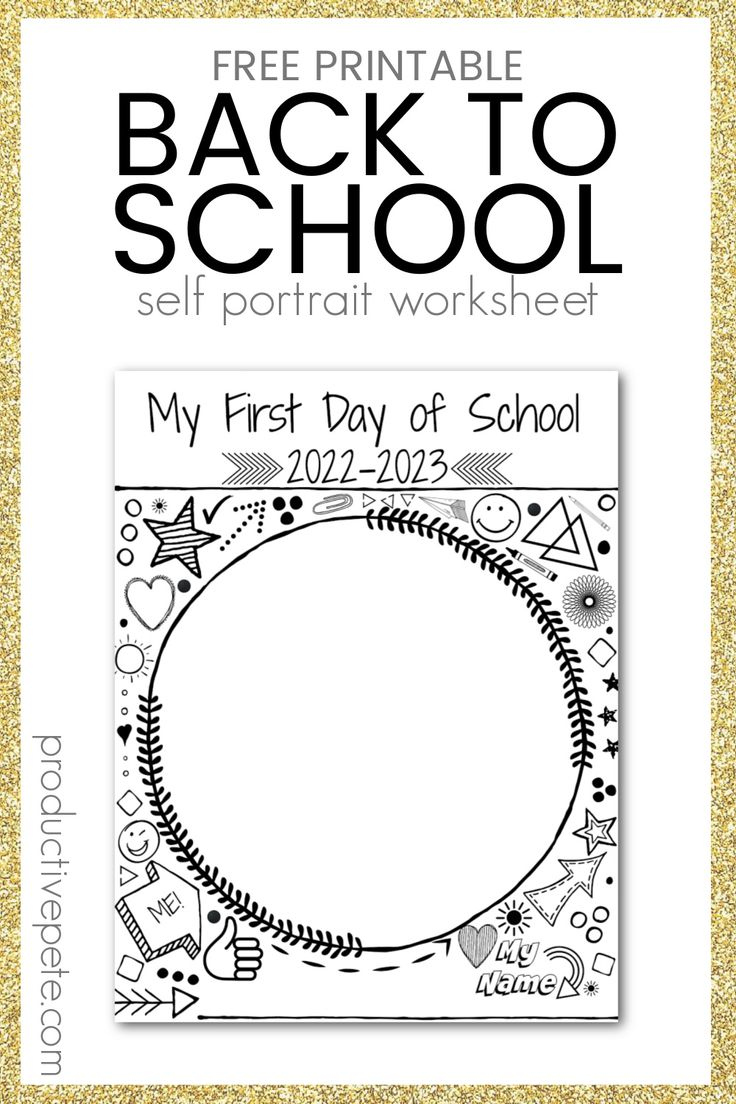 Back To School Worksheet For The First Day Of School 2024-2025 pertaining to Free First Day of School Printables 2025