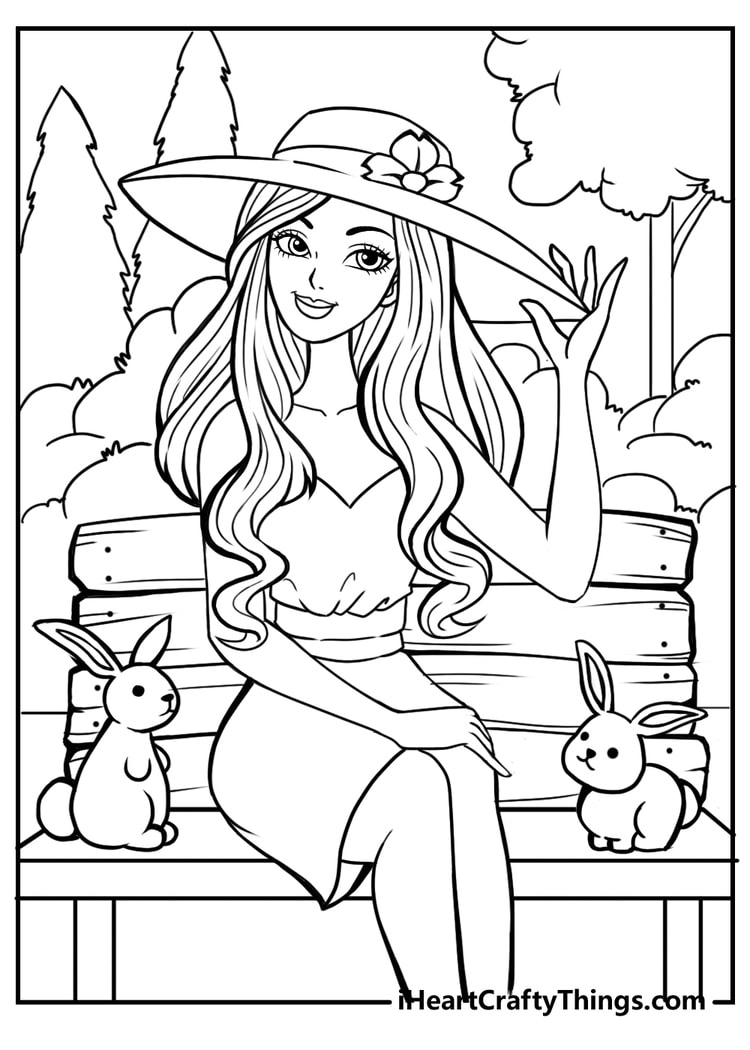 Barbie Coloring Pages (100% Free Printables) throughout Free Printable Barbie Coloring Pages