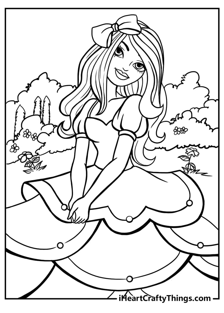 Barbie Coloring Pages (100% Free Printables) with Free Printable Barbie Coloring Pages