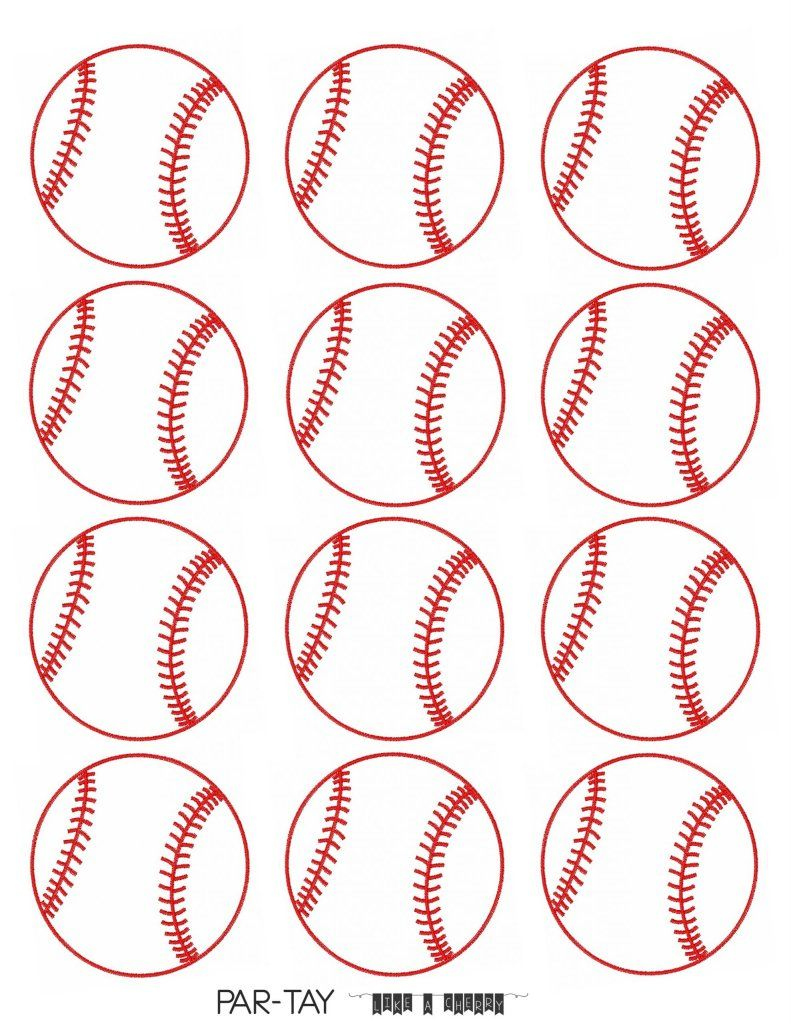 Baseball Tags Free Printable - Party Like A Cherry | Baseball throughout Free Baseball Printables