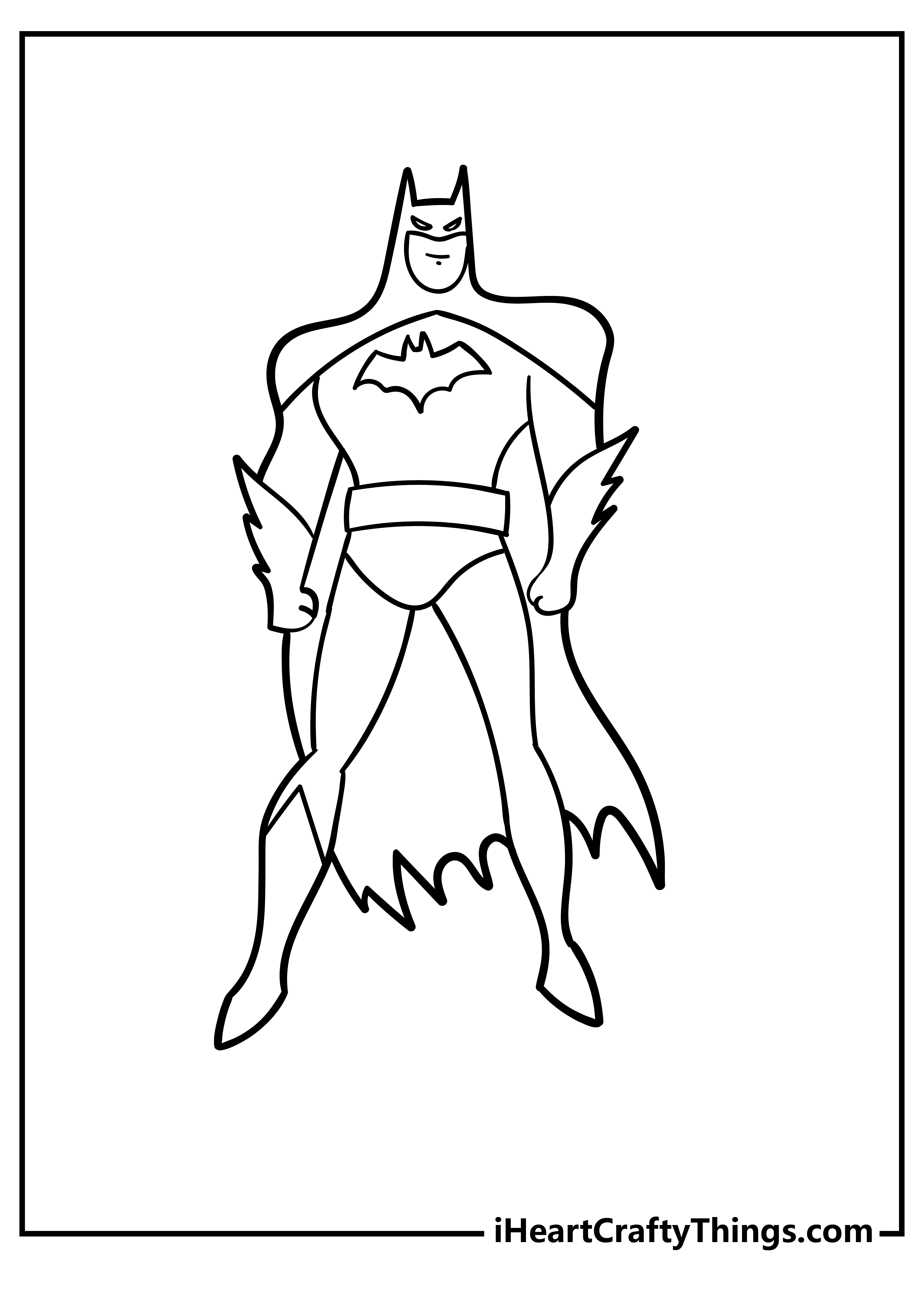 Batman Coloring Pages (100% Free Printables) in Free Batman Printables