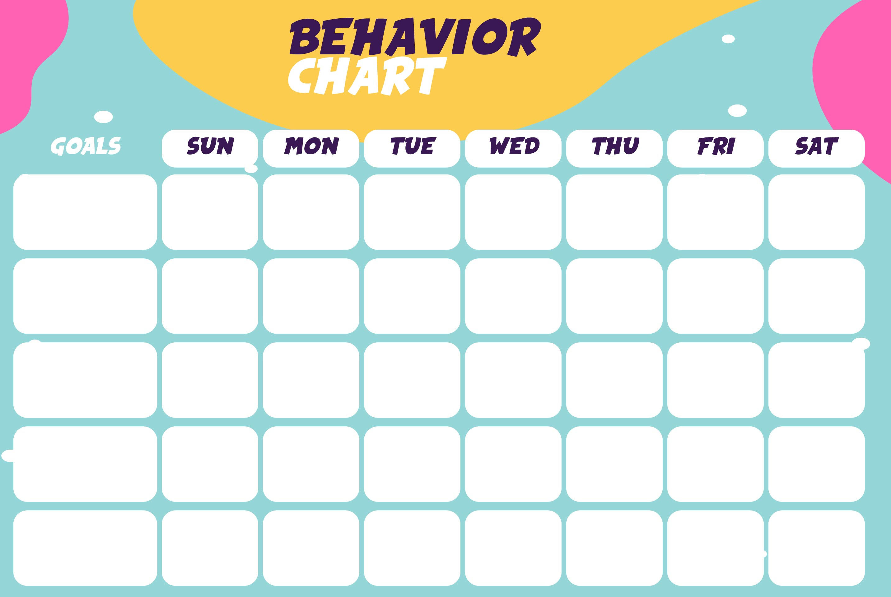 Behavior Charts Printable in Free Printable Behavior Charts