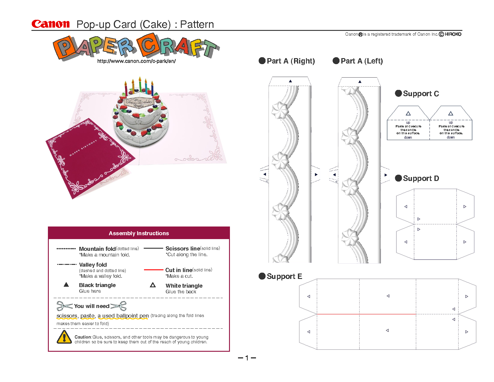 Birthday Cake Pop-Up Card Template | Pop Up Card Templates pertaining to Free Printable Birthday Pop Up Card Templates