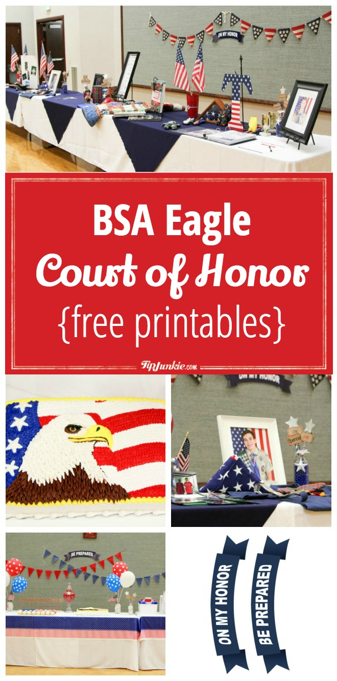 Bsa Eagle Court Of Honor {Free Printables} – Tip Junkie for Eagle Scout Cards Free Printable