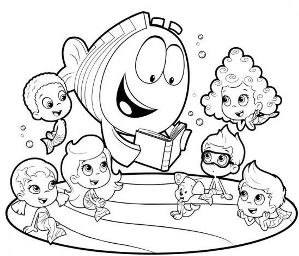 Bubble Guppy Coloring Pages | Bubble Guppies Coloring Pages regarding Bubble Guppies Free Printables