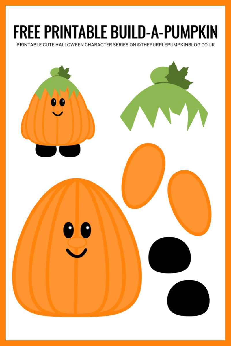 Build-A-Pumpkin! Free Printable Halloween Paper Craft For Kids with regard to Free Halloween Pumpkin Printables