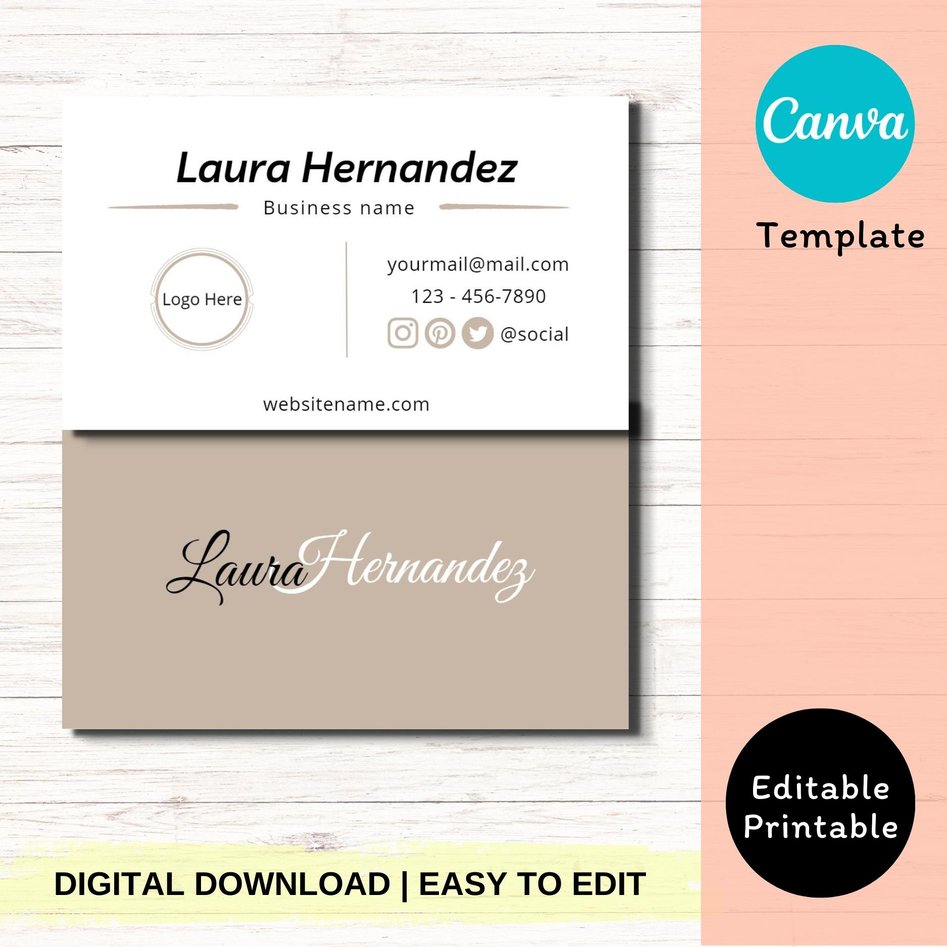 Business Card Templates 2024 - Design, Free, Download with regard to Free Online Business Card Templates Printable