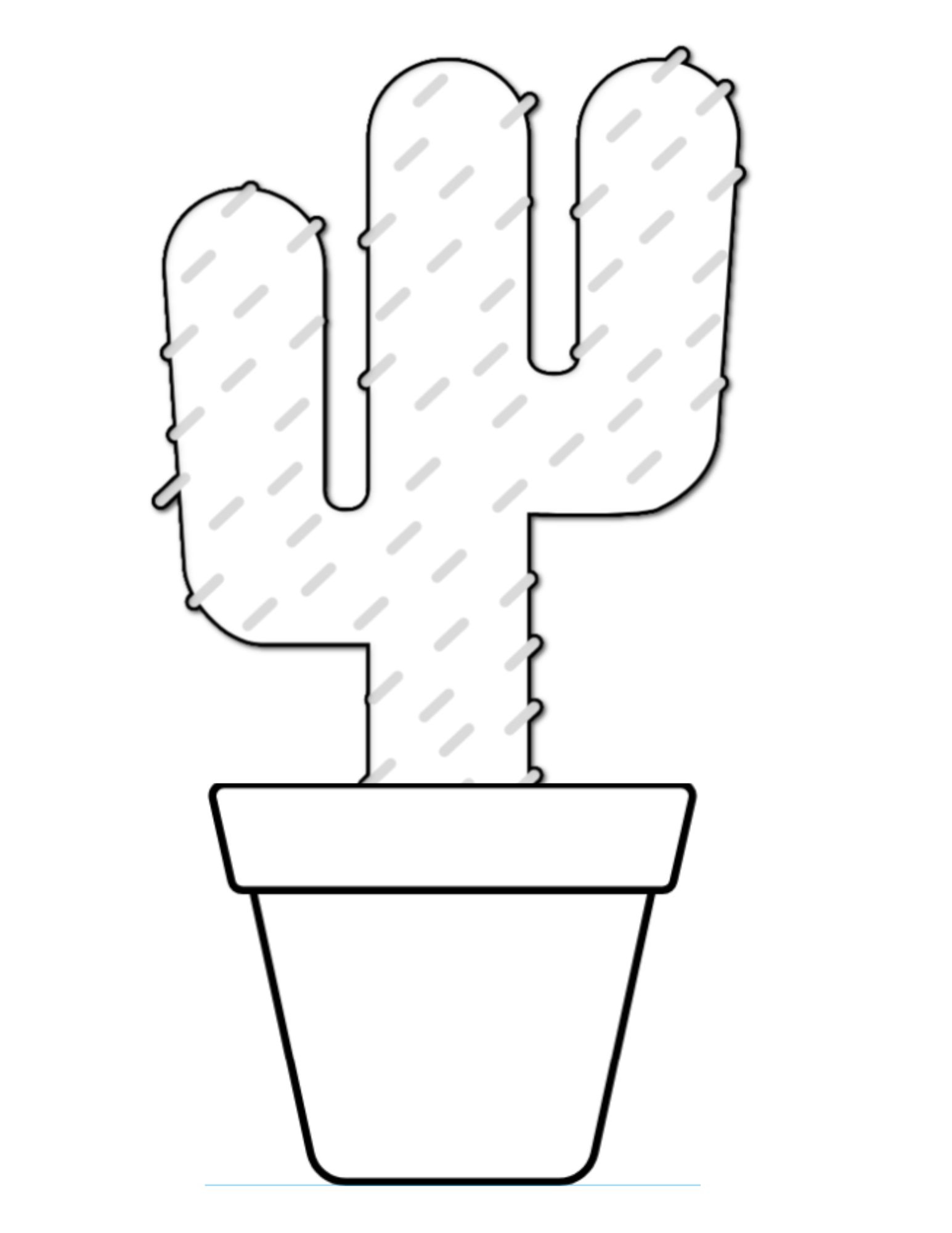 Cactus Craft For Kids With Free Cactus Printable regarding Free Cactus Printable