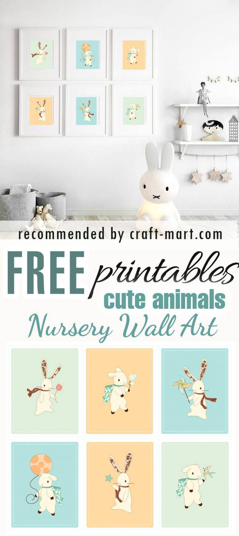 Cute Fairy Tale Animals Free Nursery Printables with regard to Free Nursery Printables