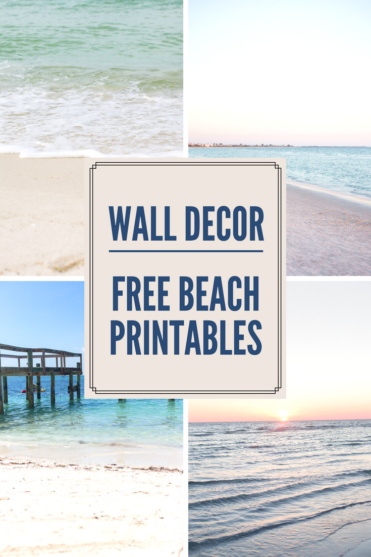 Decorating With Beach Photos - Free Printable Beach Wall Art throughout Free Coastal Printables