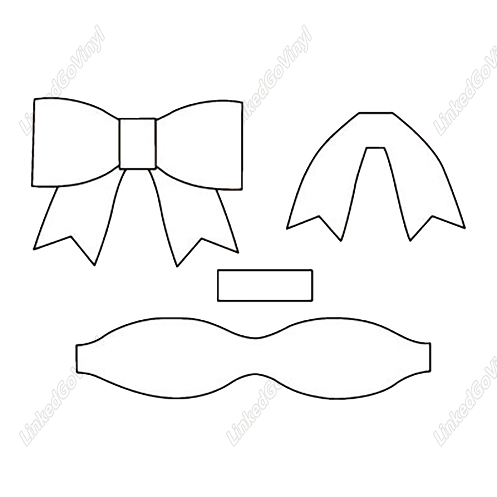 Design Free Hair Bow Template Svg Files - Linkedgo Vinyl throughout Cheer Bow Template Printable Free