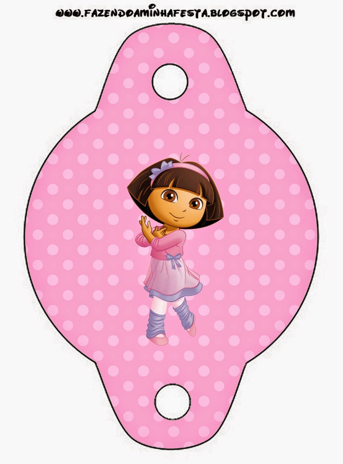 Dora Dancing Ballet: Free Party Printable. - Oh My Fiesta! In English intended for Free Dora Party Printables