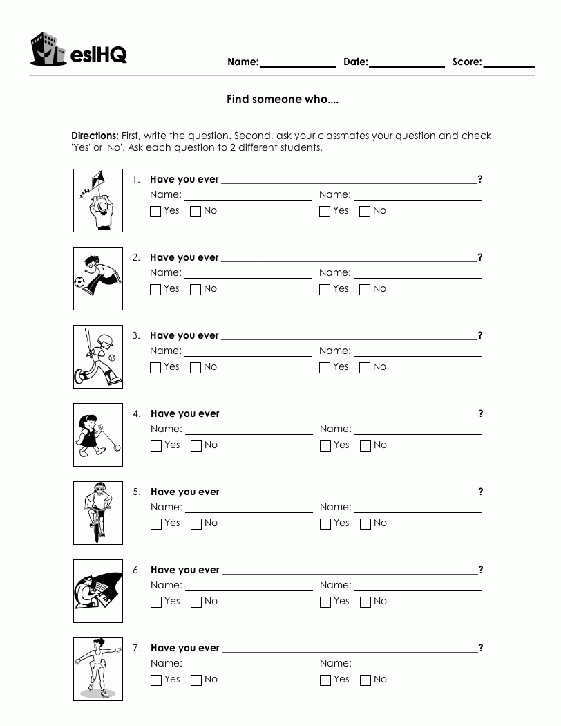 Esl Printable Worksheets in Free ESL Printables for Adults