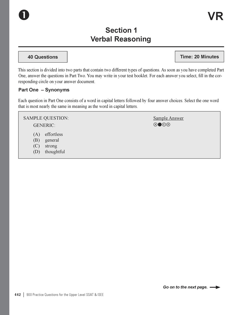 Extended Ebook Content For 900 Practice Questions For The Upper inside Free Isee Practice Test Printable