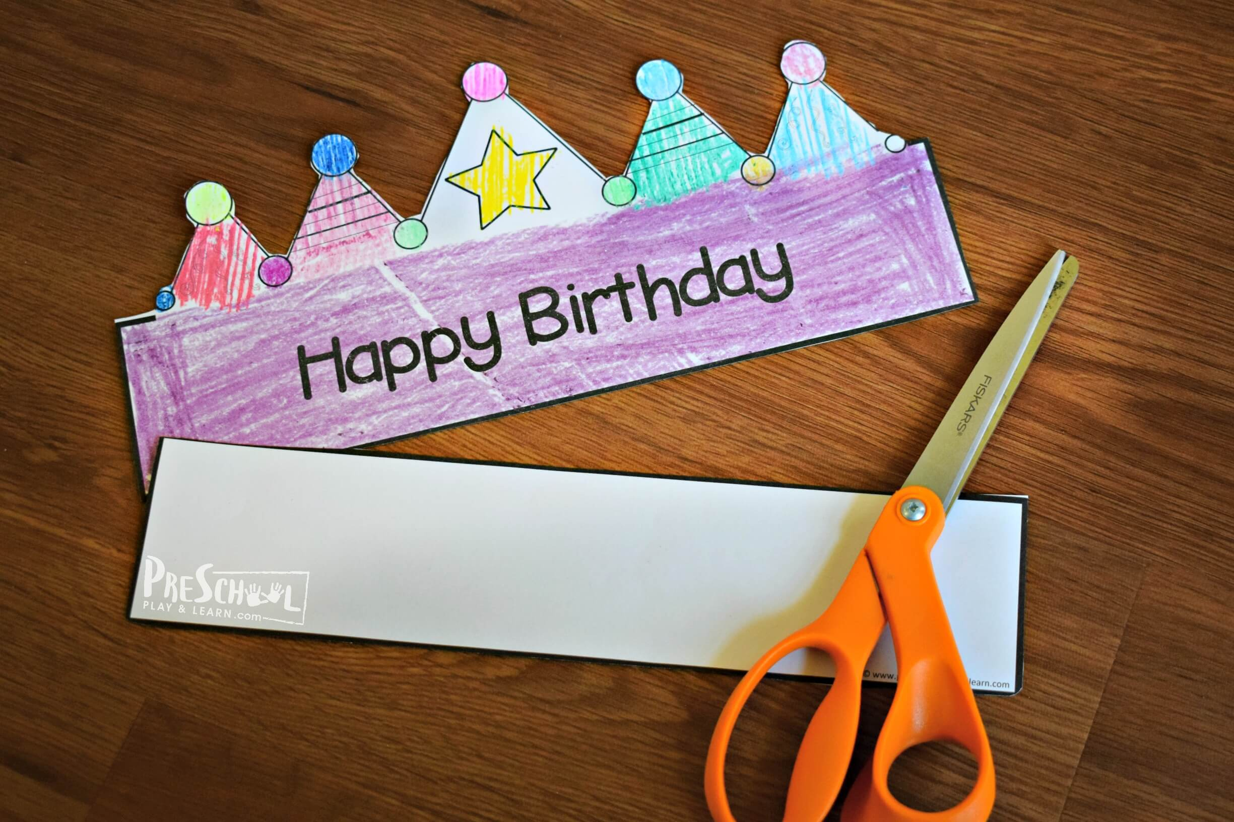 🎈 Free Printable Birthday Hat Template For Kids inside Free Printable Birthday Party Hats