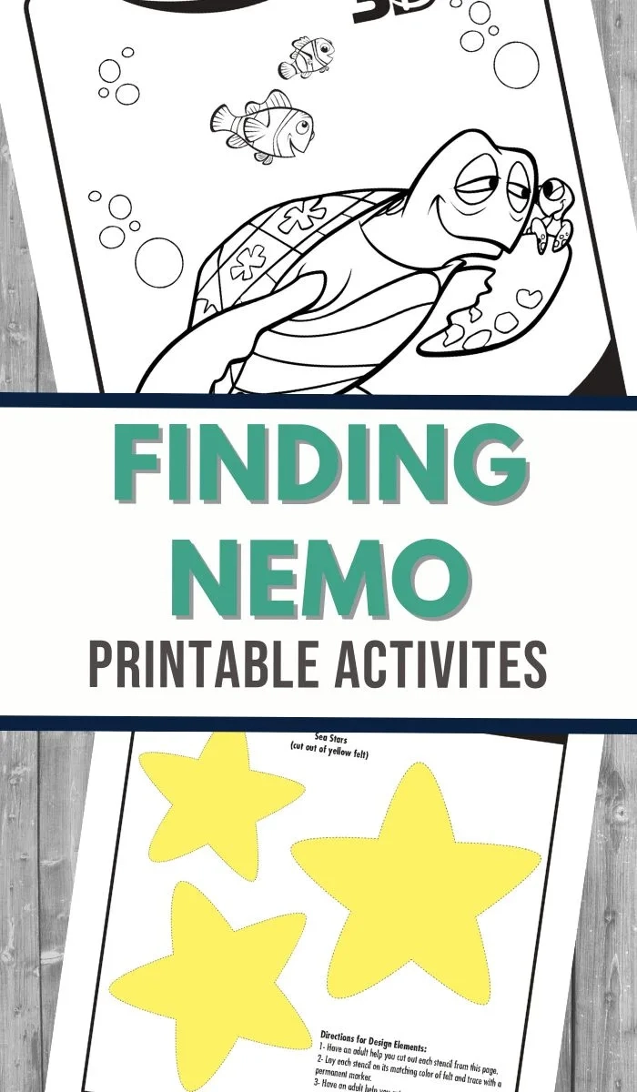 Finding Nemo Printable Activities - 3 Boys And A Dog for Free Nemo Printables