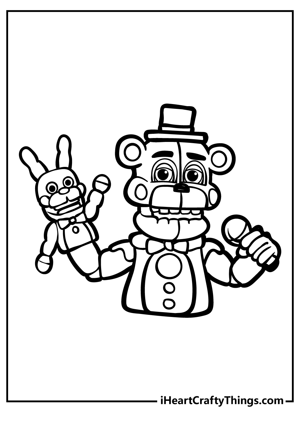 Five Nights At Freddy&amp;#039;S Coloring Pages (Free Printables) regarding Five Nights At Freddy&amp;#039;S Free Printables