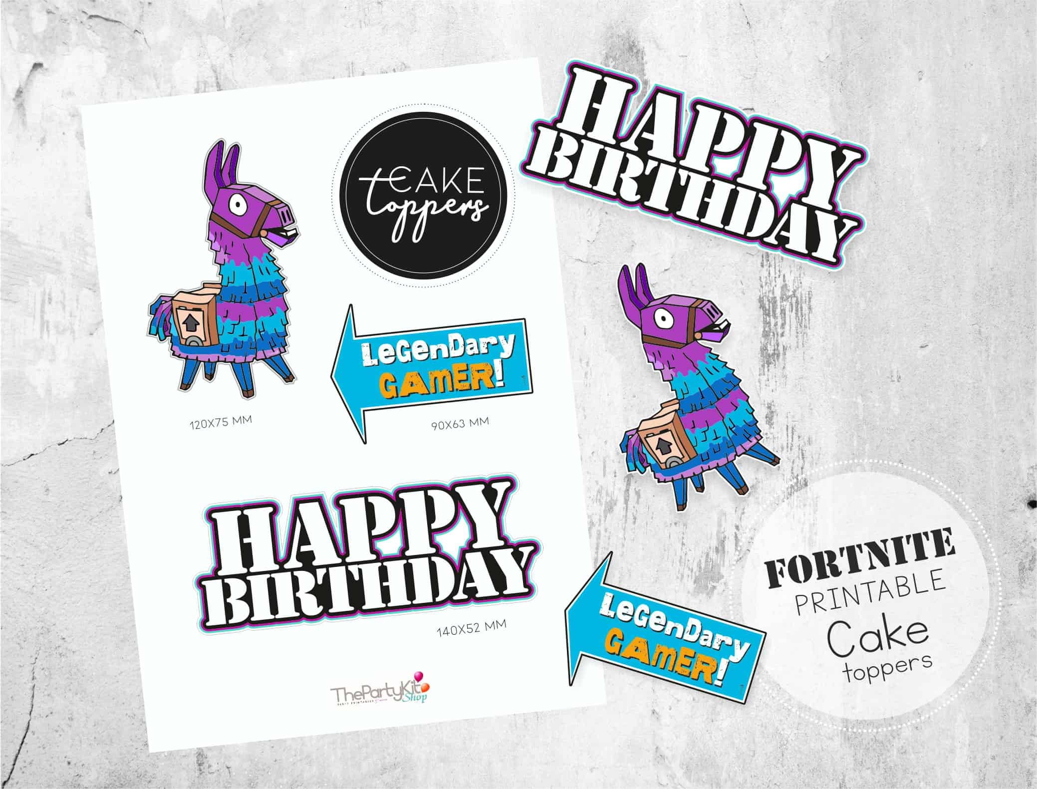 Fortnite Party Printables + Freebies - Thepartykitshop pertaining to Free Fortnite Party Printables