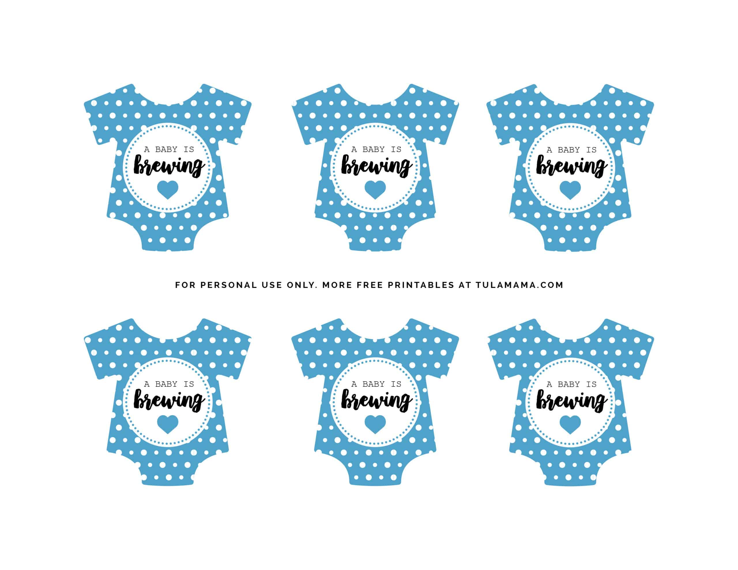 Free &amp;quot;A Baby Is Brewing&amp;quot; Baby Shower Printables - Tulamama inside Free Printable Baby Shower Decorations For A Boy