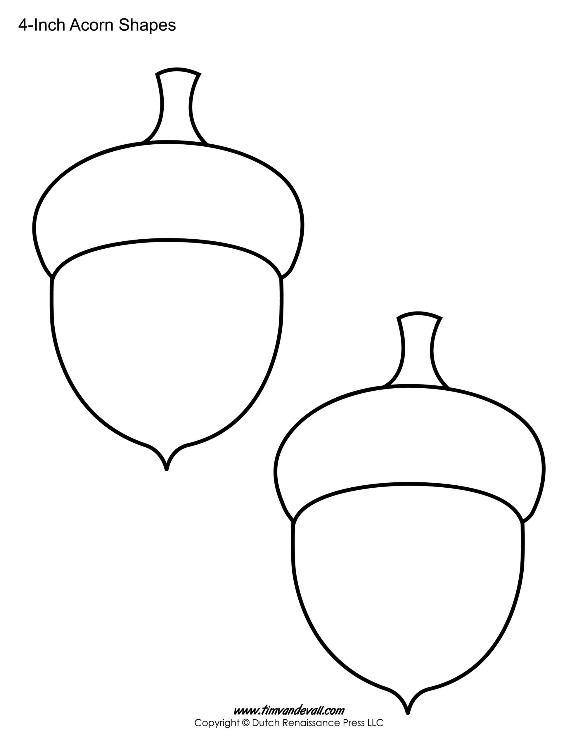 Free Acorn Templates For Crafts throughout Acorn Template Free Printable