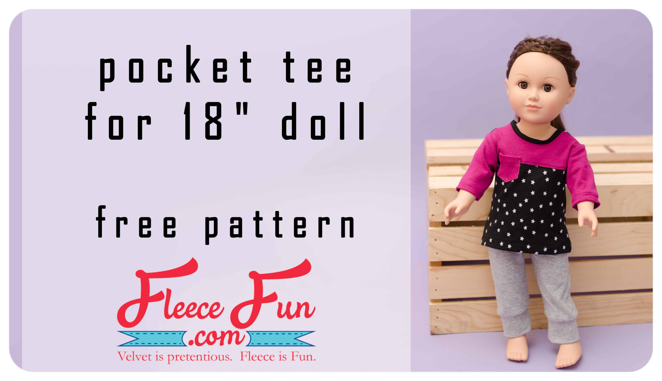 Free American Girl Doll Clothing Patterns ♥ Fleece Fun intended for American Girl Doll Clothes Patterns Free Printable